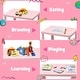 preview thumbnail 17 of 17, Kids Table and Chair Set, Plastic Children Activity Table and 2 Chairs for Art Craft, Easy-Clean Tabletop