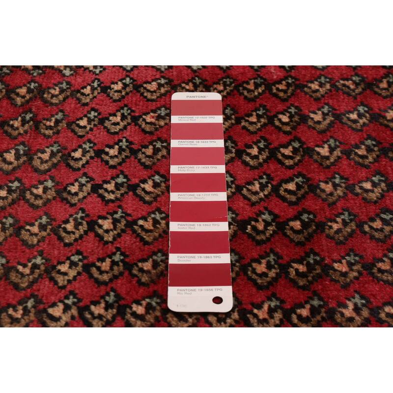 ECARPETGALLERY Hand-knotted Andelz Red Wool Rug - 3'3 x 10'4