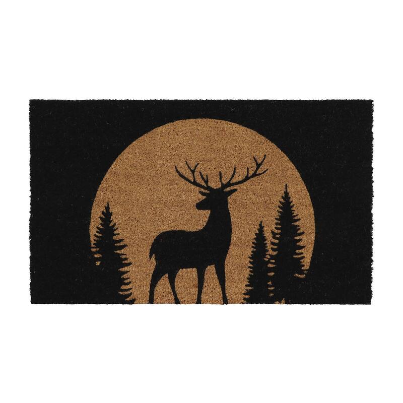 Reindeer Coir Doormat 30x18 Inches