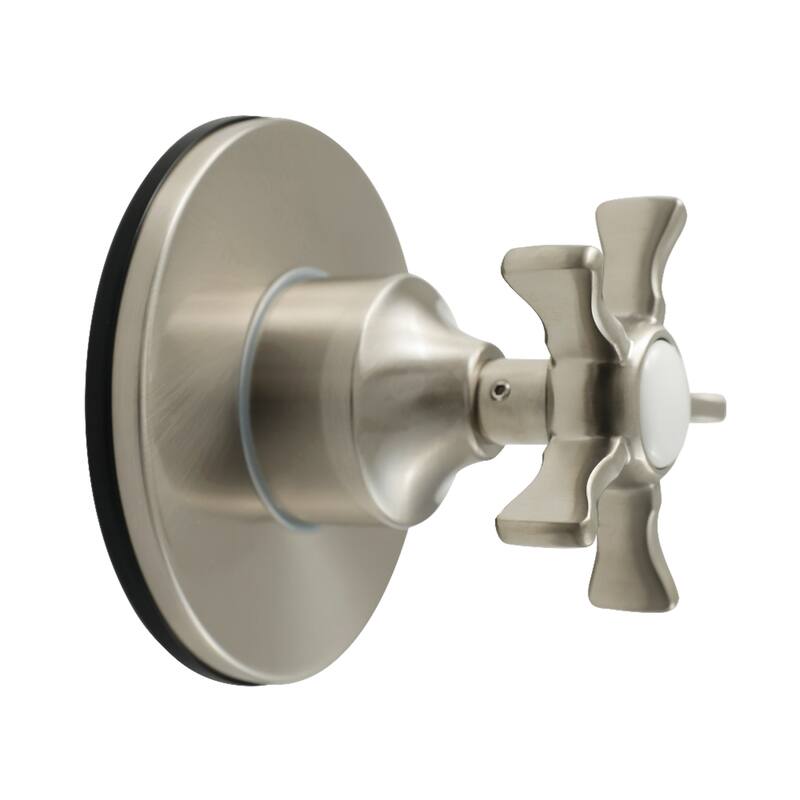 Hamilton Single-Handle Three-Way Diverter Valve with Round Trim Kit - Brushed Nickel