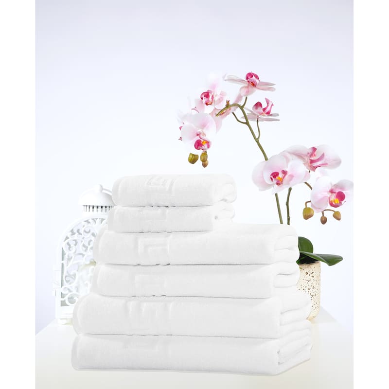 Ozan Premium Home Milos Collection 2 Bath sheet, 2 Bath Towel, 2 Hand Towel - Multisize