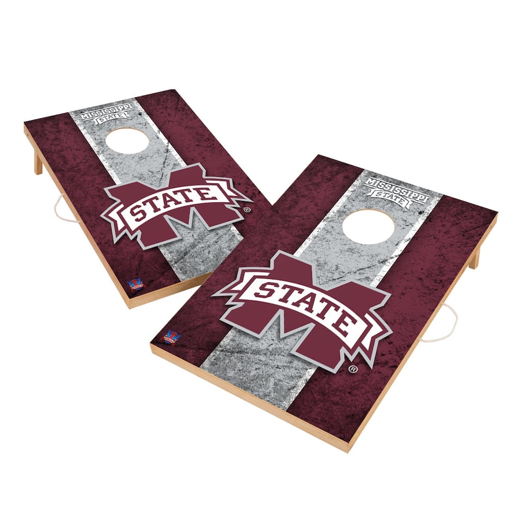 Vintage Mississippi State Bulldogs 2x4 Tailgate Cornhole Boards