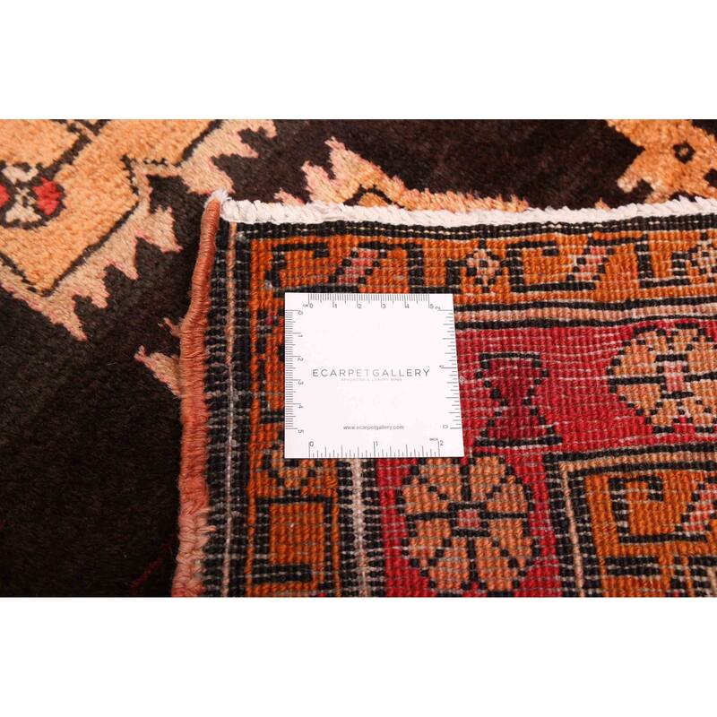 ECARPETGALLERY Hand-knotted Konya Anatolian Black Wool Rug - 4'3 x 13'3