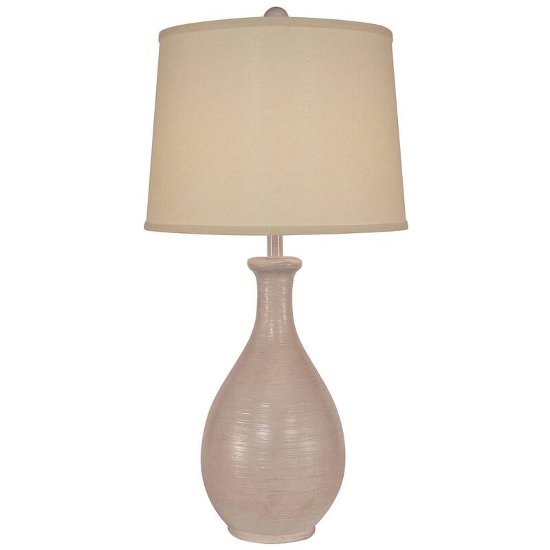 Casual Ridged Teardrop Table Lamp
