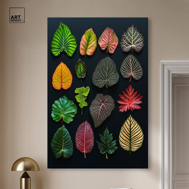 Leaf Lexicon Canvas by Art Remedy, Gallery Wrapped