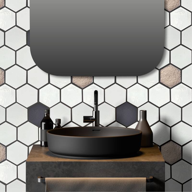 Altair Lugo Lava Stone Mosaic Floor and Wall Tile