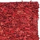 preview thumbnail 96 of 136, SAFAVIEH Handmade Leather Shag Carlijn Modern Decorative Rug