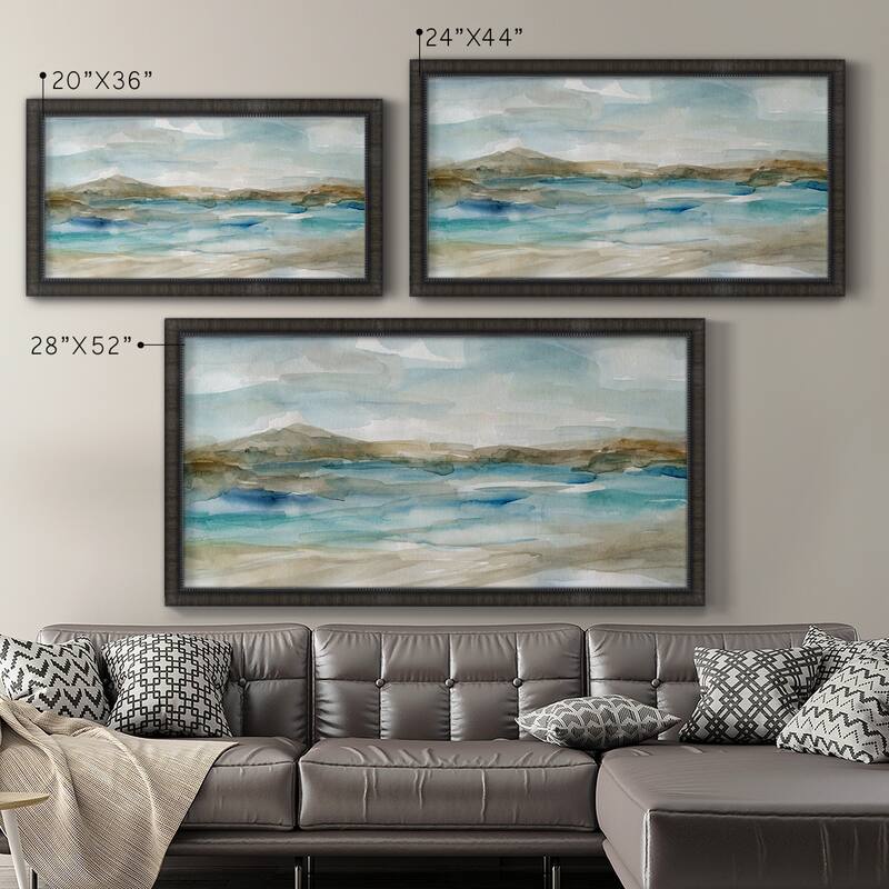 Peaceful Beach II Premium Framed Canvas- Ready to Hang