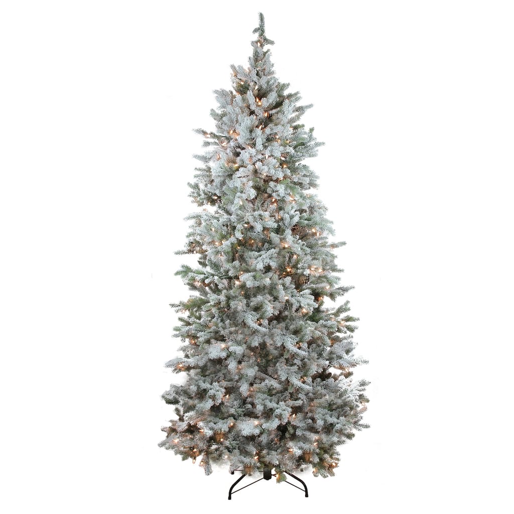 7.5' Slim Colorado Spruce Artificial Tree Clear Dura-Lit Lights - 7.5 Foot