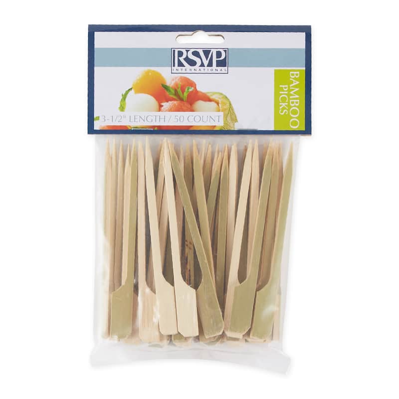 Bamboo Party Picks - Appetizer, 50-Count, 3-1/2-inch - Appetizer 50 count