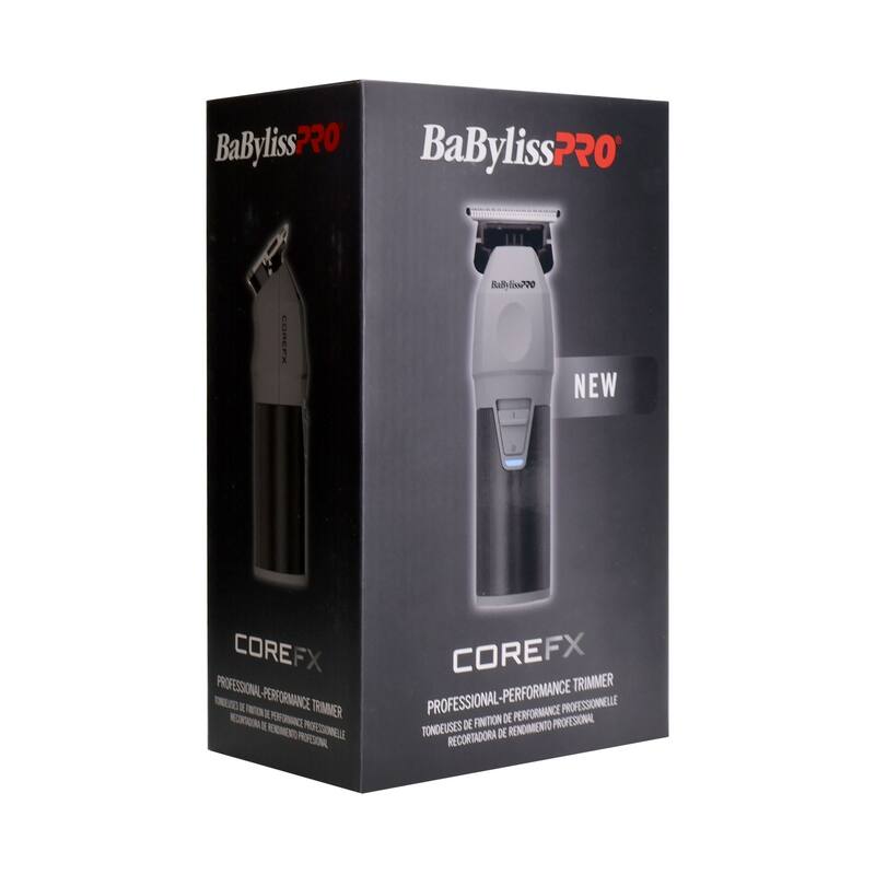 BabylissPRO COREFX Professional Performance Hair Trimmer - FX76 + Comb Set (Clipper, Cutting, Taper Combs) + Trimmer Pouch