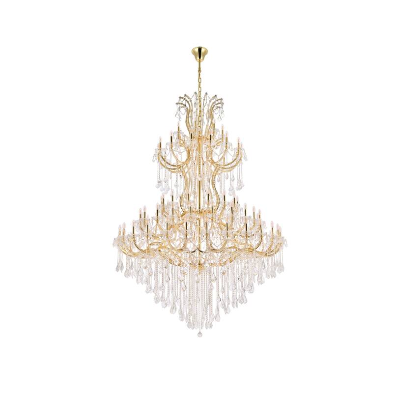 Elegant Lighting 2800G96/RC Maria Theresa 86 Light 72" Wide Crystal