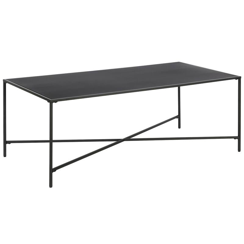 Henley 48'' Wide Rectangular Coffee Table with Glass Top