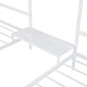 preview thumbnail 9 of 16, Metal Double Twin House Beds with Built-in Table, White