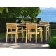 preview thumbnail 3 of 9, NewAge Products Outdoor Furniture Rhodes 5 Piece Patio Dining Set with 72 in. Table