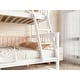 preview thumbnail 4 of 10, White Twin Over Full Bunk Bed with Trundle, Detachable Bunkbed Frame