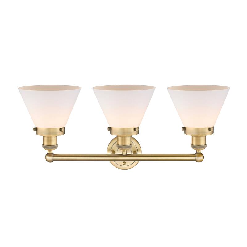 Innovations Lighting 616-3W-12-26 Cone Vanity Cone 3 Light 26" Wide