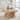HULALA HOME Lena Coastal Natural Seagrass Material Glass Tabletop Coffee Table