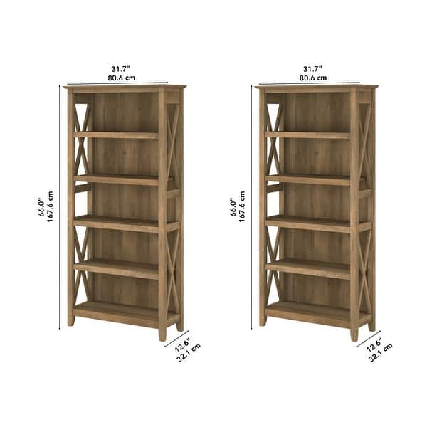 Key West 5 Shelf Bookcase Set by Bush Furniture - Bed Bath & Beyond ...