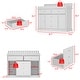 preview thumbnail 4 of 10, Baby Changing Table Dresser with Storage, 46.3" Nursery Dresser with Anti-Tipping Device, White