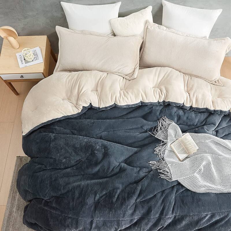 Plumpy Pudgy Portly Chunky Bunny - Coma Inducer® Oversized Comforter Set - Poppy Seed Birch