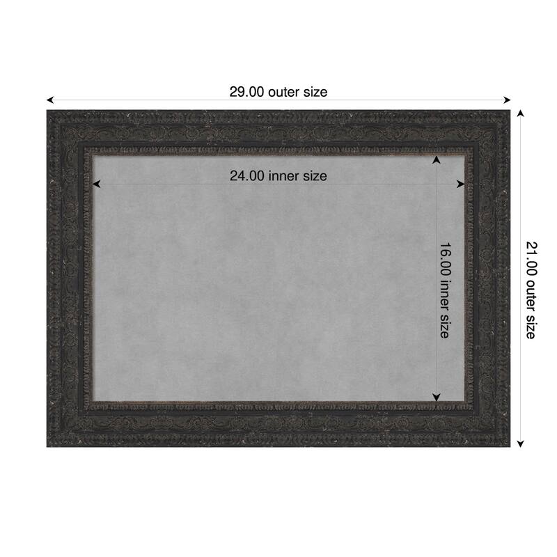Amanti Art Attic Aged Black Framed - 29 x 21 in - Attic Aged Black
