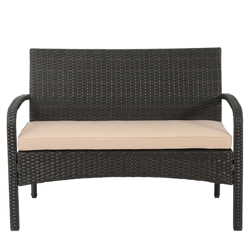 4PC Comfortable Outdoor Chat Set for Relaxing and Socializing