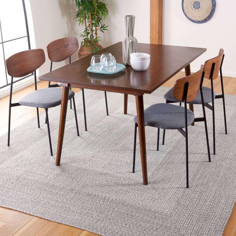 SAFAVIEH Handmade Braided Aubane Casual Rug - 8' Square - Grey