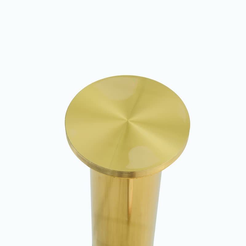 Dining Room Round Dining Table with Gold Metal Legs Coffee Table End Table Accent Table Entryway Table