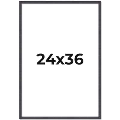 24x36 Frame Brown Picture Frame - Complete Modern Photo Frame Includes