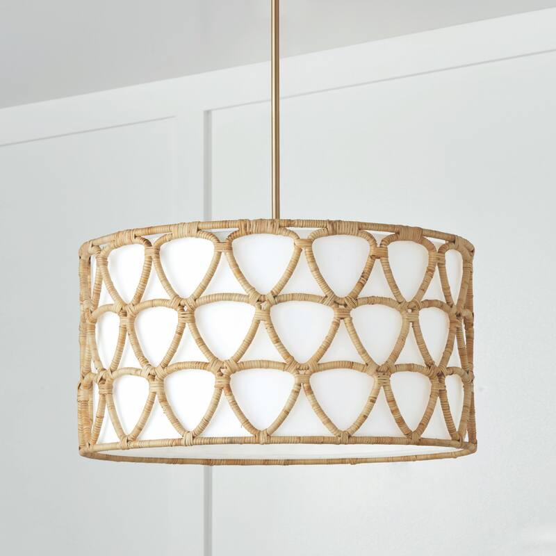 Tulum 4-light Matte Brass Pendant