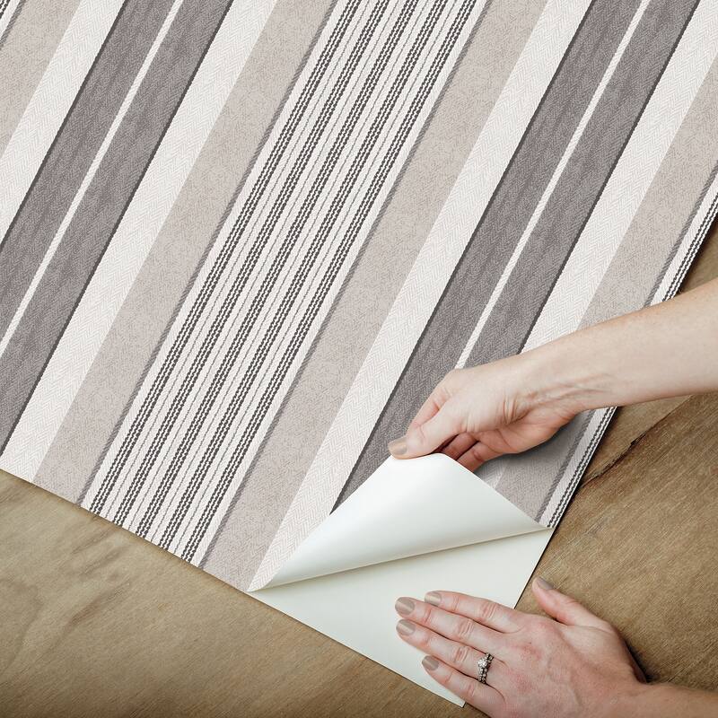 NuWallpaper Waverly Escot Charcoal Peel and Stick Wallpaper - N/A