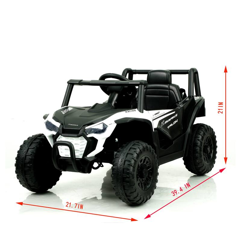 12V Electric Ride-On UTV Car for Kids with Remote Control, LED Lights, Music Player, 3-6 Years