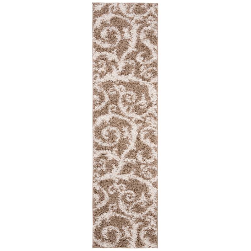 SAFAVIEH New Nadine Shag Grozda Scroll Rug