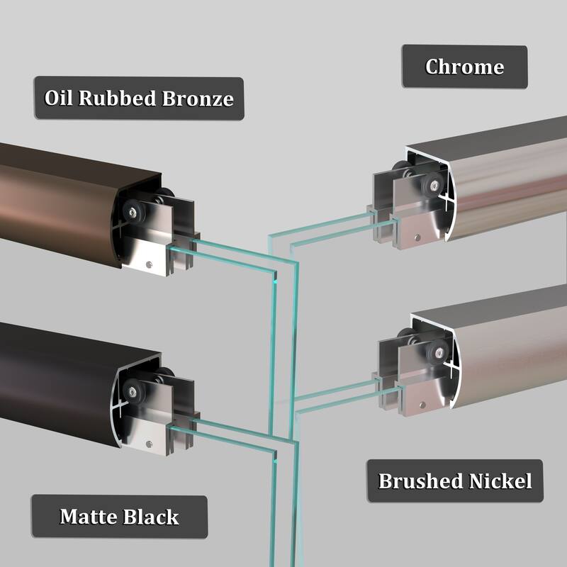 TOOLKISS Double-Sliding Prefab Shower Door