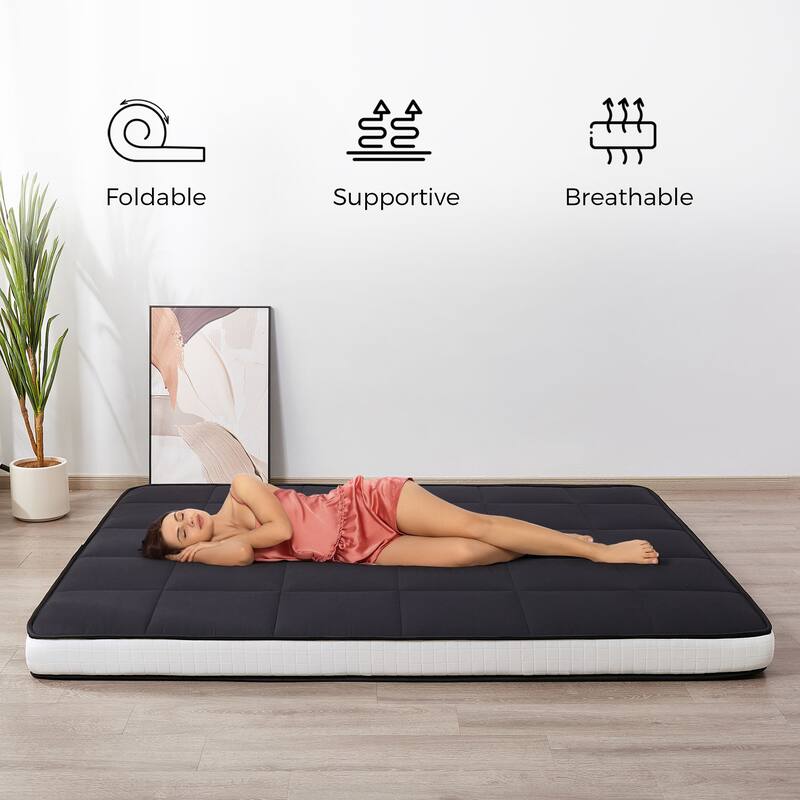 6-IN Thick Floor Futon Mattress,Topper Mattress Pad