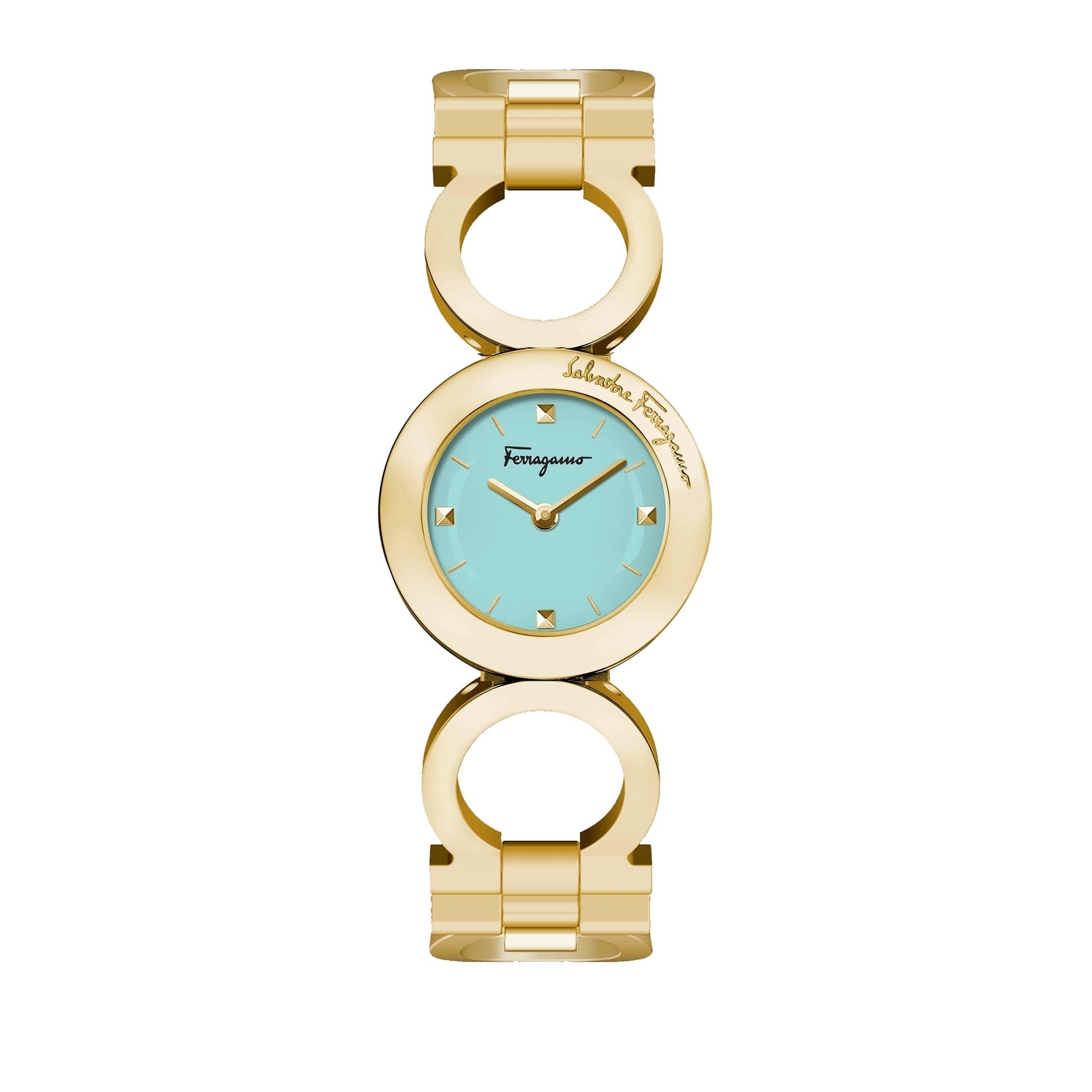 Ferragamo Gancino Bracelet Watch Gold Womens Ferragamo Gancino Quartz Ladies Watch SFPD02524 Salvatore  main image 3