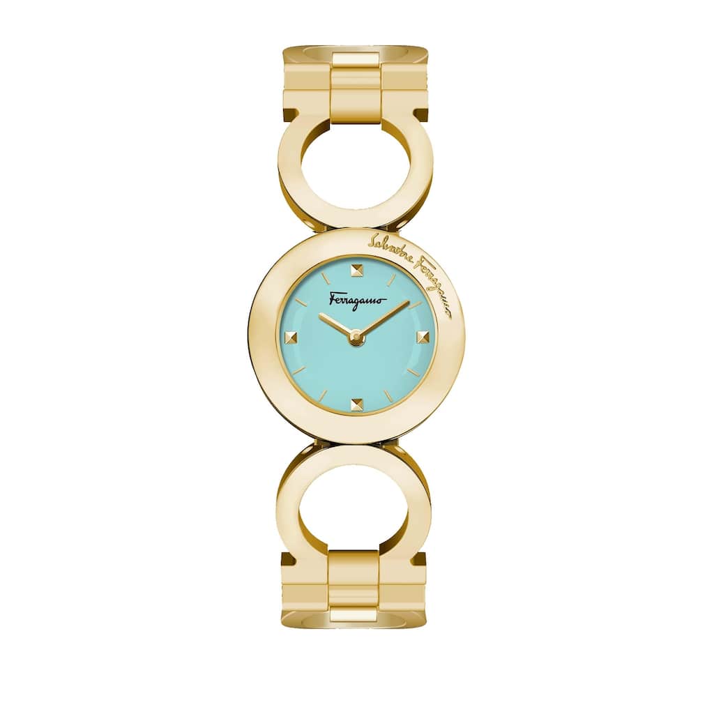 Ferragamo Women's Gancino 28mm Quartz Watch SFYA01624 - Blue - One Size