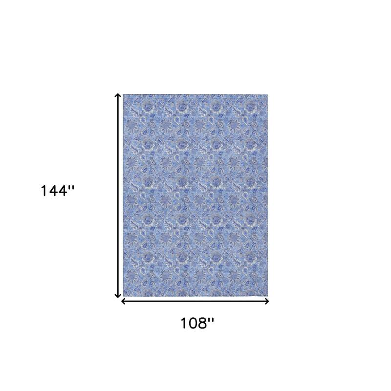 HomeRoots Floral Transitional Rectangle Outdoor Rug