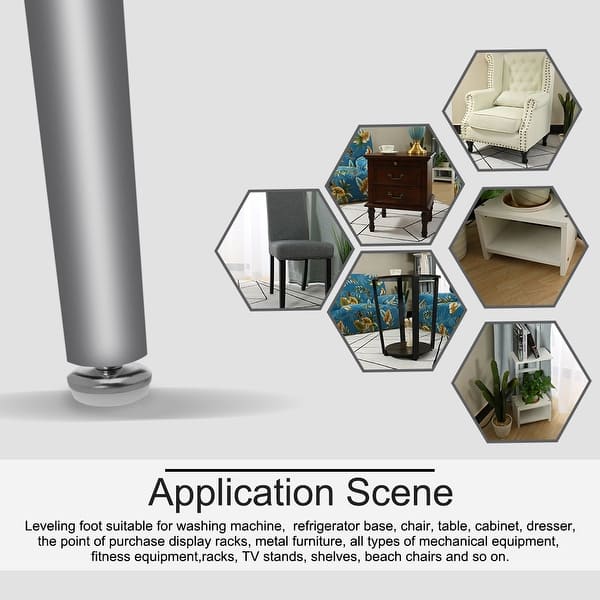 Shop M6 X 20 X 30mm Screw On Furniture Glide Leveling Feet