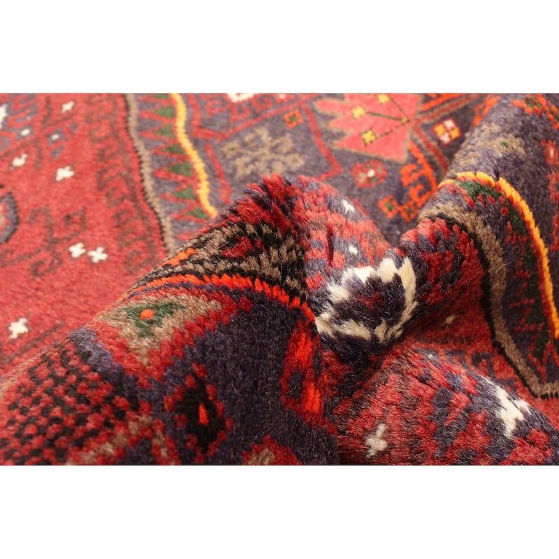 ECARPETGALLERY Hand-knotted Andelz Red Wool Rug - 4'2 x 6'4