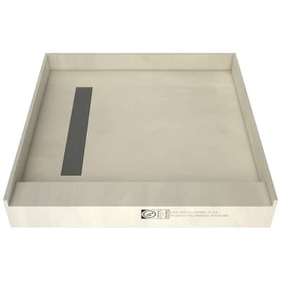 Tile Redi RT4848LPVCS Redi Trench 48" x 48" Square Shower Base with
