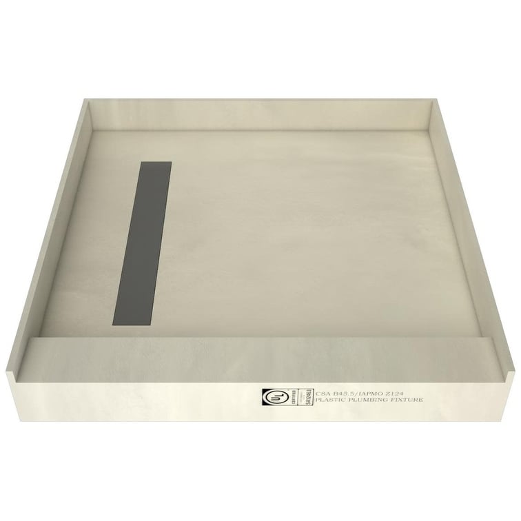 Tile Redi RT4848LPVCS Redi Trench 48" x 48" Square Shower Base with