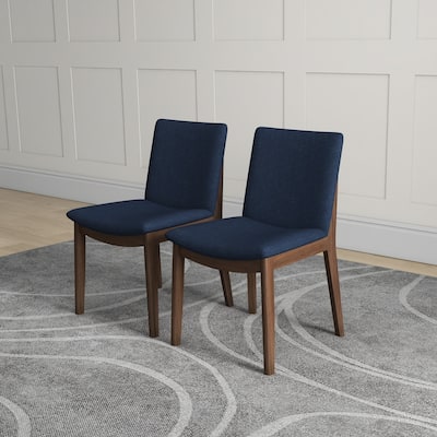 Vermont Mid-Century Modern Fabric Dining Chair (Set of 2)