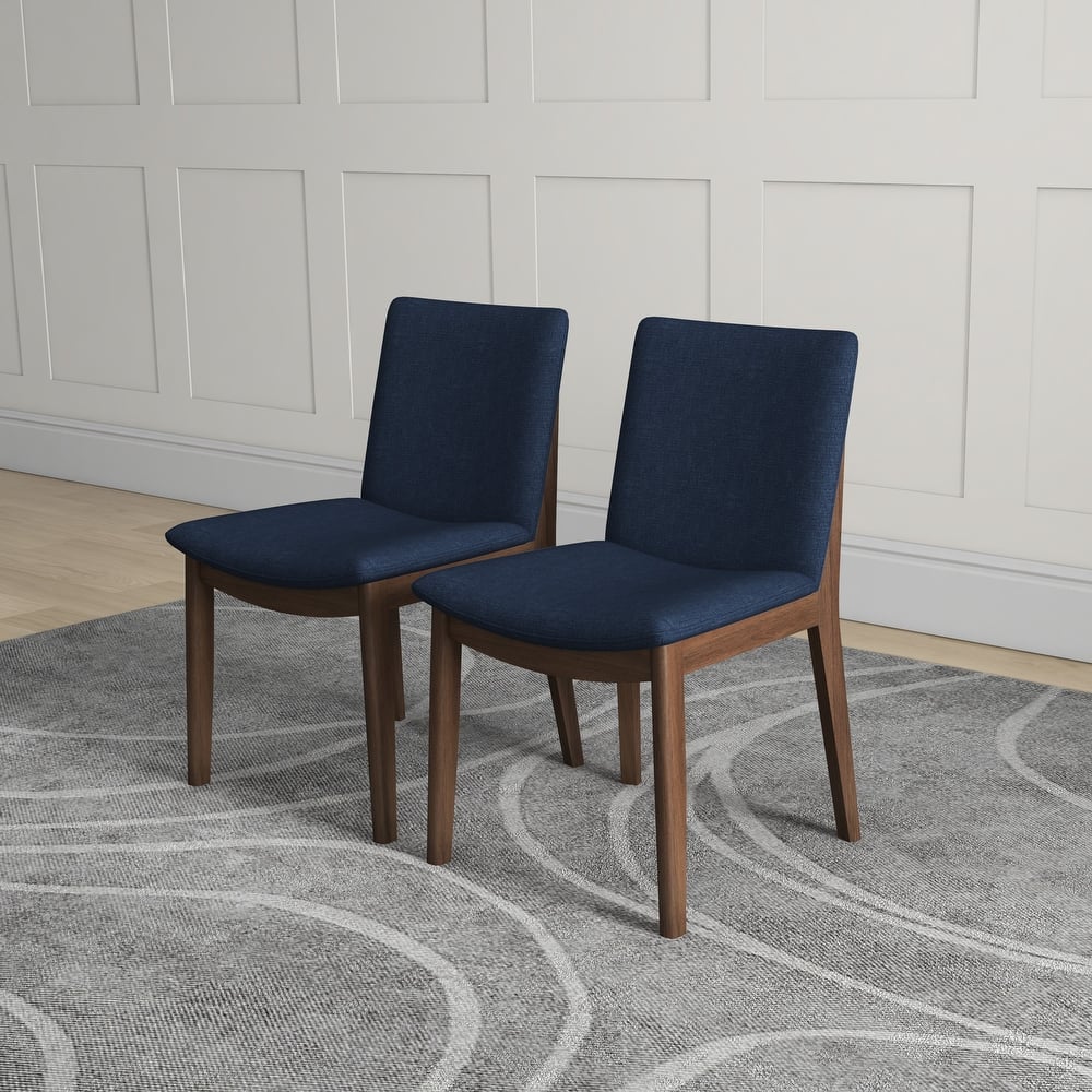 Vermont Mid-Century Modern Fabric Dining Chair (Set of 2)