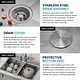 preview thumbnail 84 of 137, KRAUS Kore Workstation Drop-In Stainless Steel Kitchen Sink