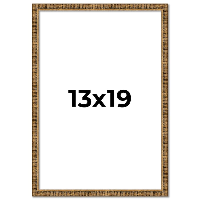 13x19 Frame Gold Kingsley Distressed Solid Wood Picture Frame Width
