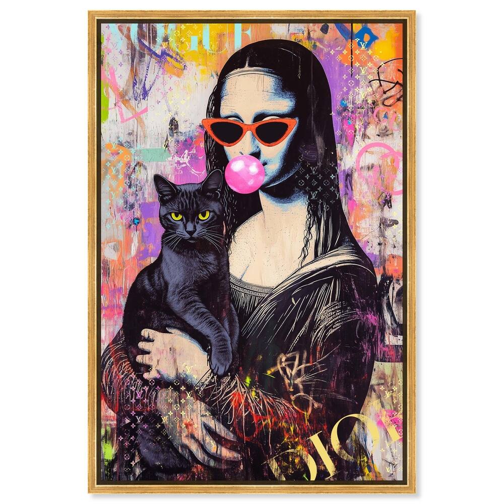 Classical Gal and Her Companion Canvas by Art Remedy