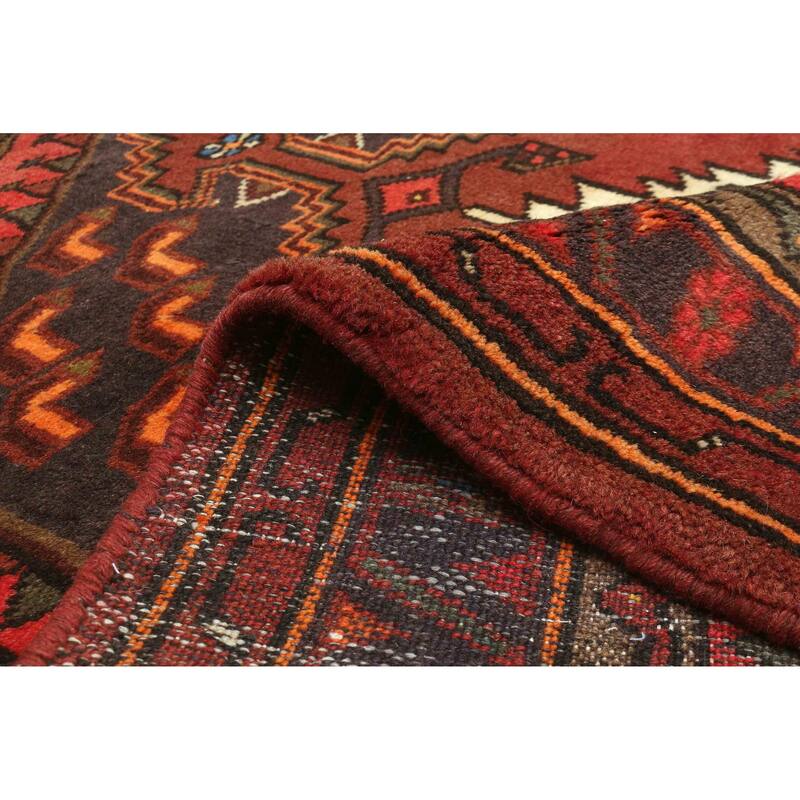 ECARPETGALLERY Hand-knotted Andelz Red Wool Rug - 3'7 x 4'10