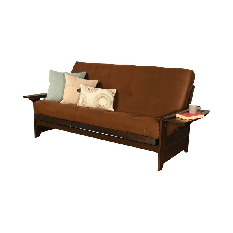 Copper Grove Dixie Espresso Full-size Futon Set with Bonded Leather Innerspring Mattress